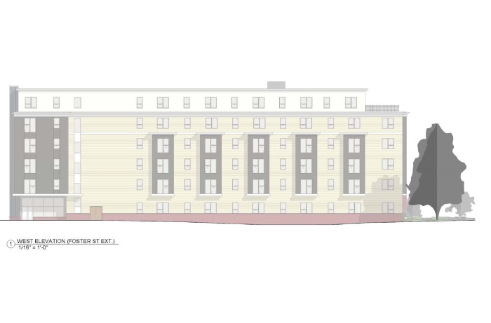 Marion Street Apartments East and South Elevation